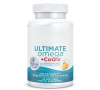 NordicUltimate Omega+Coq10 Great Lemon Flavor, 1280mg, 100mg Q10, 60 Softgels