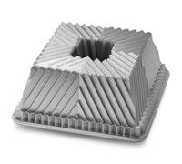 NordicWare Baking Mould "Square, Aluminum, Silver, 21.9 x 21.9 x 9.2 cm 1 Unit