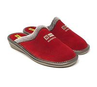 Nordikas Ladies Suede Mule Slippers - Red - One Size - Women's - Casual - Indoor Mule Slippers