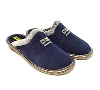 Nordikas Natala III Womens Faux Fur Lined Suede Mule Slippers 6 UK Marine Blue