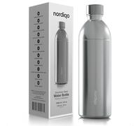 Nordiqo Premium Stainless Steel Bottle 1.3L / 1300 ml | Compatible with Aarke Carbonator | Dishwasher Safe | No Expiration Date | Leak Proof | BPA-Free | Extra thick single steel