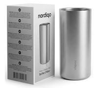 Nordiqo Premium Tall & Slim Wine Cooler - Double Wall Stainless Steel Champagne & Bottle Chiller (24cm) | Insulated with Silent Silicone Insert & Anti-Slip Silicone Base