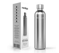 Nordiqo Steel Bottle 1L for Aarke Carbonator 3, SodaStream Duo, Terra