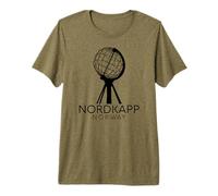 Nordkapp Norway North Cape Globe Monument Northermost Europe Premium T-Shirt