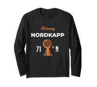 Nordkapp Norway Silhouette Souvenir Long Sleeve T-Shirt