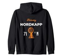 Nordkapp Norway Silhouette Souvenir Zip Hoodie