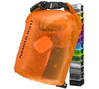 Nordlight Dry Bag and Waterproof Bag - (10L, Orange) Waterproof Packing Bag with Roll Top Closure and Shoulder Strap | Swimming, Beach, Canoeing, Stand Up Paddling, Diving