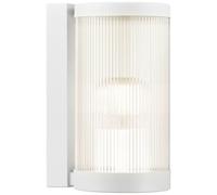 Nordlux 2218061003 Coupar Wall Light E27 Black Ribbed Glass Design