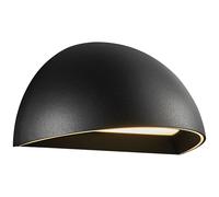 Nordlux Nestor Outdoor Wall Light Black Aluminium Sensor Intergrated LED Weatherproof - Garden, Patio, Entrance Mains Powered, IP44