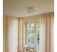 Nordlux Aeron ceiling light, textile, white, Ø 40 cm