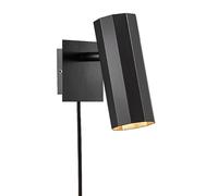 Nordlux Alanis Wall Spotlight with Plug - Black