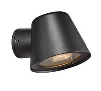Nordlux Aleria Outdoor Wall Light Black Metal Solar GU10 Sensor Compact - Mains Powered, IP44 Nordlux Black