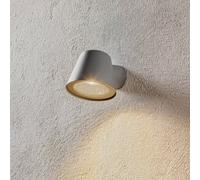 Nordlux Aleria outdoor wall light, grey aluminium