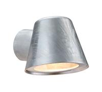 Nordlux Aleria Outdoor Wall Light Silver Galvanized steel Solar GU10 Sensor Coastal/Marine Safe - Mains Powered, IP44 Nordlux Silver