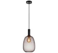 Nordlux Alton hanging light, smoky grey Ø 23 cm