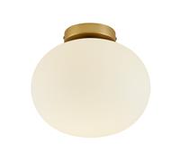 Nordlux Alton Ceiling Light Brass Glass E27 Mains 28cm in Gold Nordlux Gold