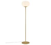 Nordlux Alton Glass Floor Lamp Hand Blown Brass,mains