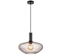 Nordlux Alton Glass Pendant Light Hand Blown Black,mains