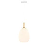 Nordlux Alton Indoor Pendant Light White Glass E27 Hand Blown - Kitchen, Bedroom, Living Room Mains Powered, IP20