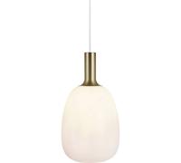 Nordlux Alton 23 Indoor Living Dining Glass Pendant Ceiling Light In White (Diam) 23Cm