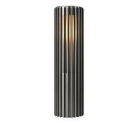 Nordlux Aludra 45 Seaside Outdoor Garden Post/Bollard Light Silver Silver, E27 15W Mains Powered-Porch, Patio, Garden, Garage, or Entrance. IP44, Class 1 (Insulated)
