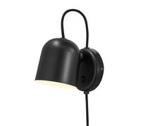 Nordlux DFTP Angle Indoor Wall Light/Wall Scones Black Metal, GU10 25W Plug in & Mains Hardwire -Bedroom, Living Room, Kitchen, Office, Bedside or Study. IP20, Class 2 (Double Insulated)