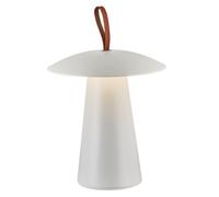 Nordlux Ara To-Go rechargeable LED table lamp, aluminium, white
