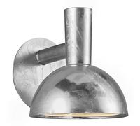 Nordlux Arki Modern Silver Galvanized Steel Wall Light - Garden, Patio, Entrance Mains