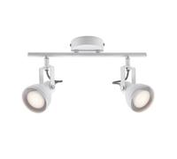 Nordlux Aslak Indoor Living Dining Office 2-Spot Spot Ceiling Light In White (Length) 32.5Cm