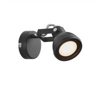Nordlux Aslak Wall Light Black Metal Bedroom GU10 Switch Plug in/Mains