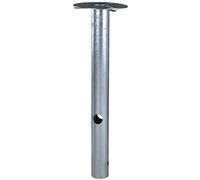Nordlux Base Outdoor Garden Post Base Silver Galvanized Steel Weatherproof - Garden,