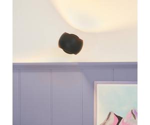 Nordlux Belir up/down wall light with plug, black