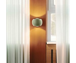 Nordlux Belir up/down wall light with plug, green
