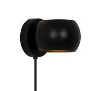 Nordlux Belir up/down wall light with plug, black