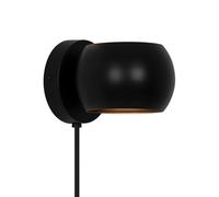 Nordlux Belir Wall Light Black Metal Bedroom G9 Switch Plug in/Mains