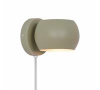 Nordlux Belir Wall Light Green Metal Bedroom G9 Switch Plug in/Mains
