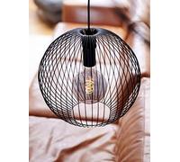 Nordlux Beroni 35 Pendant Lamp With Open Metal Shade Black