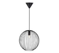 Nordlux Beroni Indoor Pendant Light Black Metal E27 Retro - Living Room, Bedroom, Bedside Mains Powered, IP20