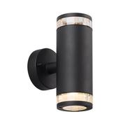 Nordlux Birk Outdoor Aluminium Wall Light Weatherproof Black,mains