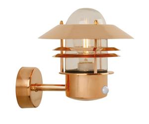 Nordlux Blok Outdoor Copper Wall Light Coastal/marine Safe Brown,mains