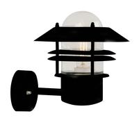 Nordlux Blok Outdoor Wall Light Black Metal Solar E27 Sensor Weatherproof - Mains Powered, IP54 Nordlux Black
