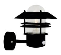Nordlux Blokhus Outdoor Wall Light Upward Shade Sensor Black