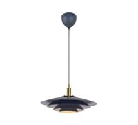 Nordlux Bretagne Pendant Light Grey Metal Dining Room G9 Mains 38cm