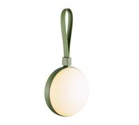 Nordlux Bring to-Go 12 Outdoor Portable Light/Recharable Lamp Green Plastic, Intergrated LED Day & Night Sensor-Porch, Patio, Garden, Garage, or Entrance. IP54, Class 3 (SELV)