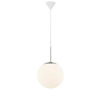 Nordlux Cafe 25 Indoor Dining Kitchen Hallway Pendant Ceiling Light In Opal White (Diam) 25Cm