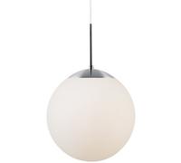 Nordlux Cafe 30 single dome ceiling pendant light (39583001, white opal glass, 30cm, 60w max E27
