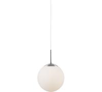 Nordlux Cafe 15 single dome ceiling pendant light (39553001, white opal glass, 15cm, max 60w E27)