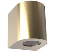Nordlux Canto Warm White LED Outdoor Up & Down Wall Light - Brass