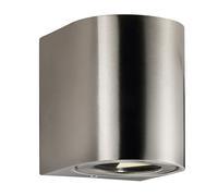 Nordlux Canto 2 Wall Light Stainless steel, Silver