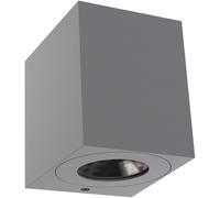 Nordlux Canto Kubi 2 LED Outdoor Wall Light 12W Grey Sculptural 49711010